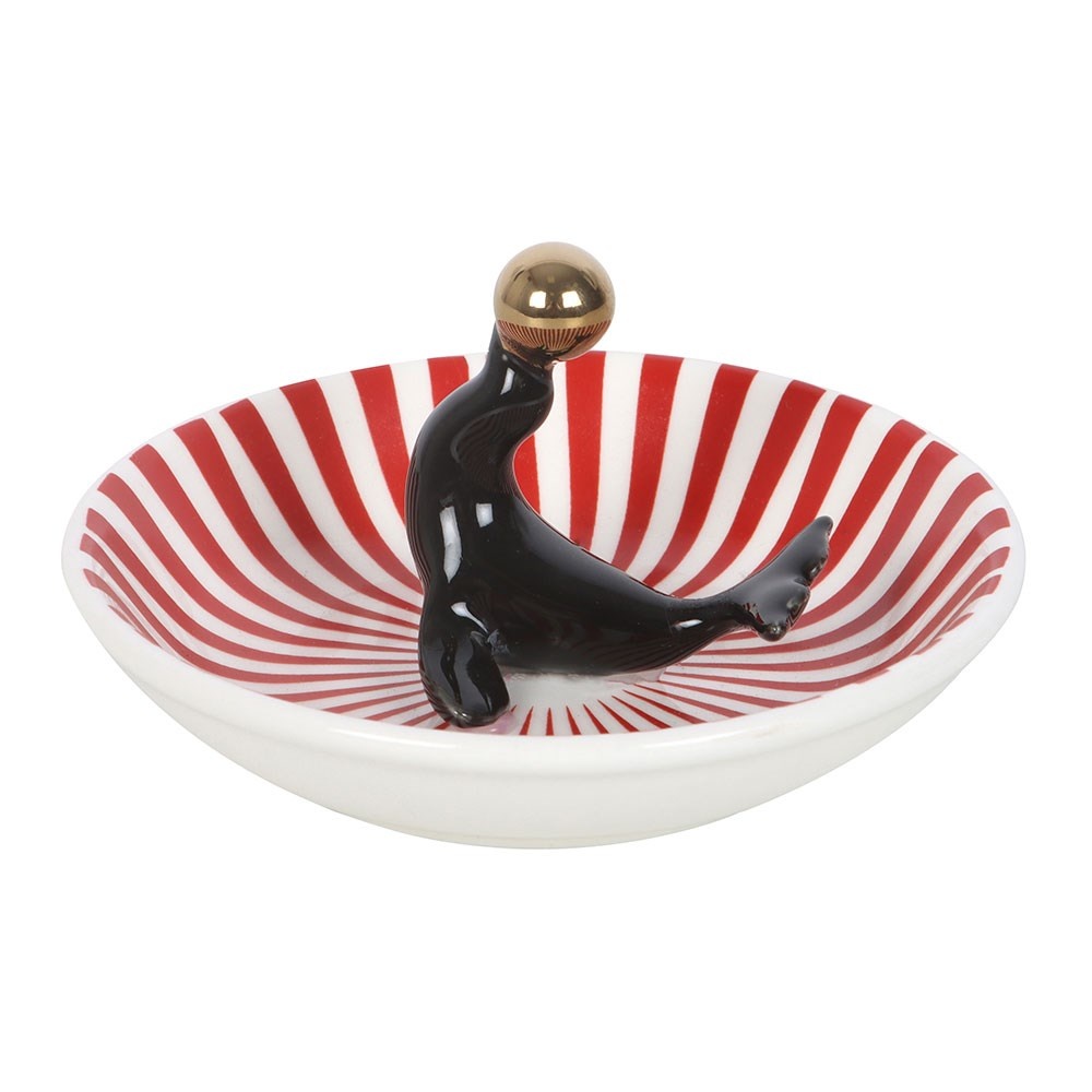 Something Different - Circus Seal Schmuckschale - Schwarz/Weiß